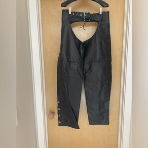 Unik leather chaps with coin pocket